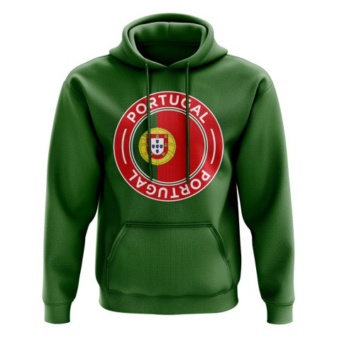 Portugal Football Badge Hoodie (Green)