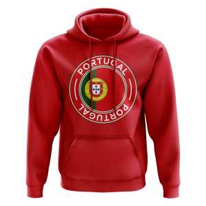 Portugal Football Badge Hoodie (Red)