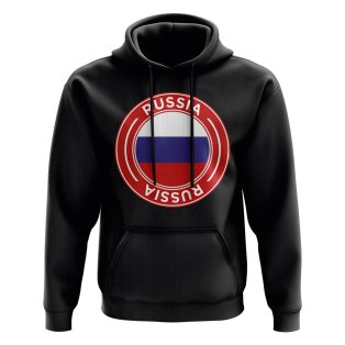 Russia Football Badge Hoodie (Black)