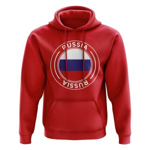 Russia Football Badge Hoodie (Red)