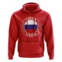 Russia Football Badge Hoodie (Red)