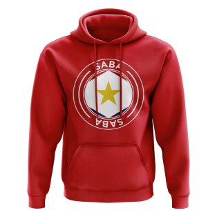 Saba Football Badge Hoodie (Red)