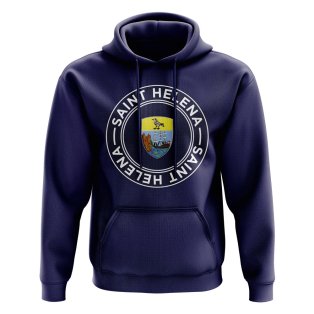 Saint Helena Football Badge Hoodie (Navy)