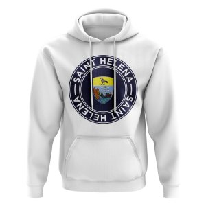 Saint Helena Football Badge Hoodie (White)