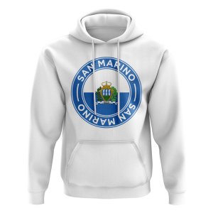 San Marino Football Badge Hoodie (White)
