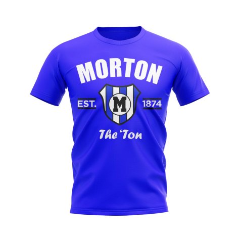 Greenock Morton Established Football T-Shirt (Royal)