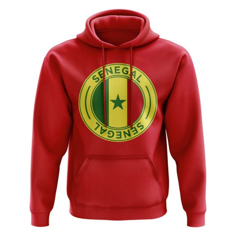 Senegal Football Badge Hoodie (Red)