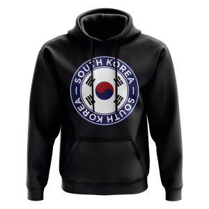 South Korea Football Badge Hoodie (Black)