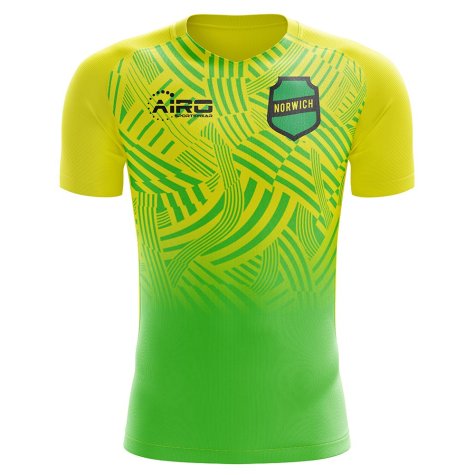 2023-2024 Norwich Home Concept Football Shirt - Womens