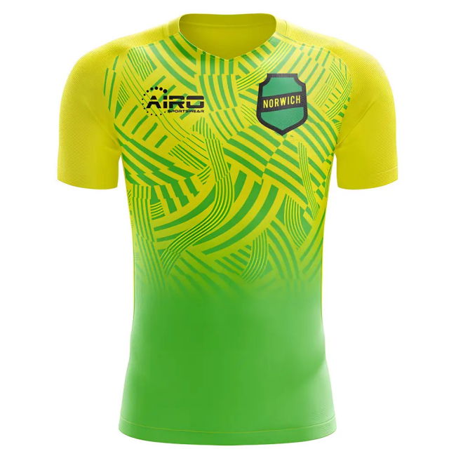 2025-2026 Norwich Home Concept Football Shirt - Adult Long Sleeve