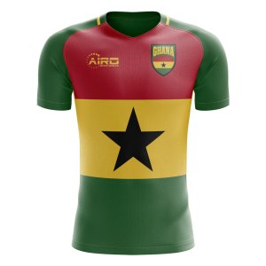 2022-2023 Ghana Flag Concept Football Shirt - Womens