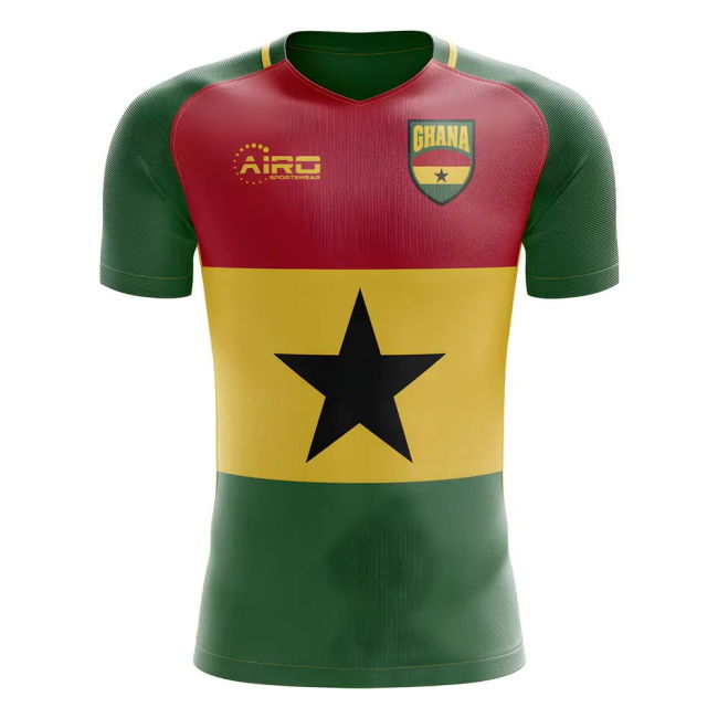 2025-2026 Ghana Flag Concept Football Shirt - Kids