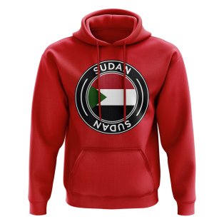Sudan Football Badge Hoodie (Red)