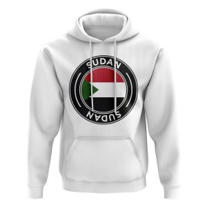 Sudan Football Badge Hoodie (White)