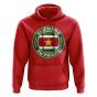 Suriname Football Badge Hoodie (Red)