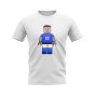 Roberto Baggio Italy Brick Footballer T-Shirt (White)