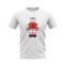 Eric Cantona Man Utd Brick Footballer T-Shirt (White)