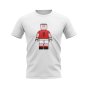 Eric Cantona Man Utd Brick Footballer T-Shirt (White)