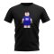 Gianfranco Zola Chelsea Brick Footballer T-Shirt (Black)