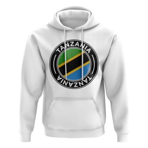 Tanzania Football Badge Hoodie (White)