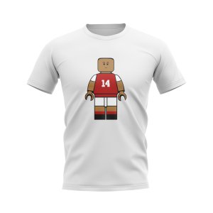 Thierry Henry Arsenal Brick Footballer T-Shirt (White)