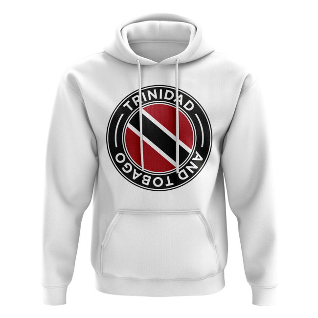 Trinidad and Tobago Football Badge Hoodie (White)