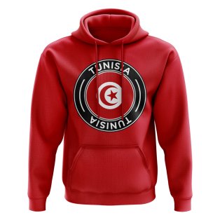 Tunisia Football Badge Hoodie (Red)