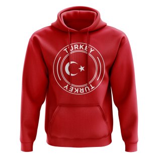 Turkey Football Badge Hoodie (Red)