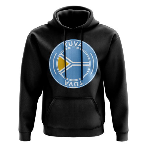 Tuva Football Badge Hoodie (Black)