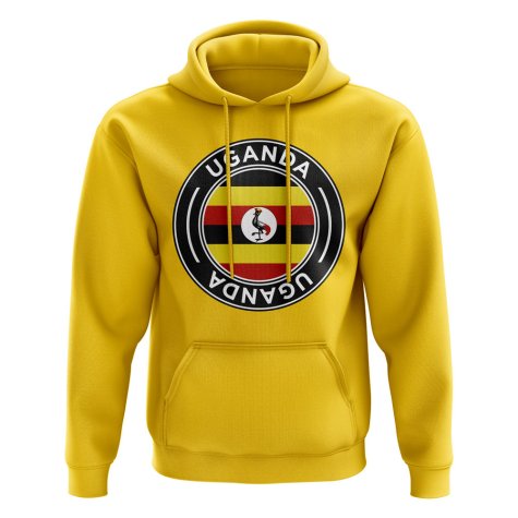Uganda Football Badge Hoodie (Yellow)
