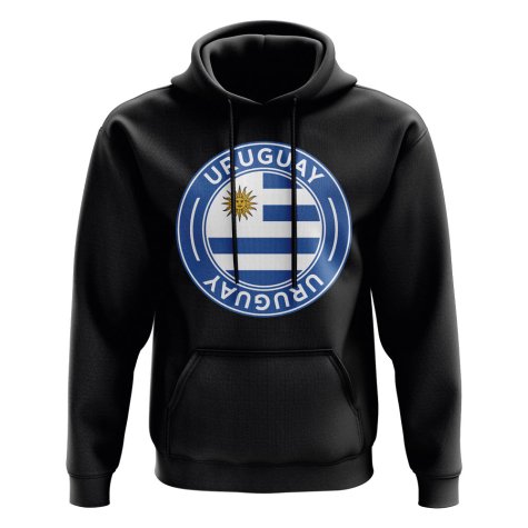 Uruguay Football Badge Hoodie (Black)