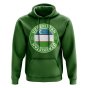 Uzbekistan Football Badge Hoodie (Green)