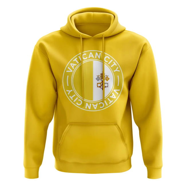 Vatican City Football Badge Hoodie (Yellow)