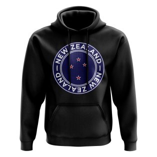 New Zealand Football Badge Hoodie (Black)