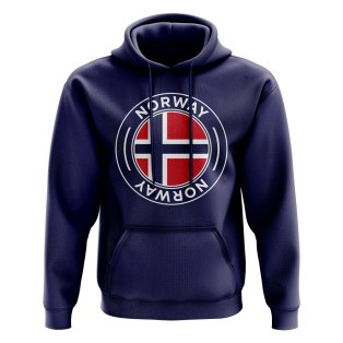 Norway Football Badge Hoodie (Navy)
