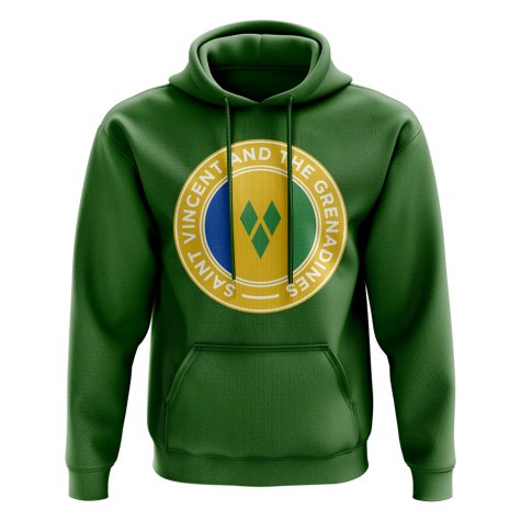 Saint Vincent and The Grenadines Football Badge Hoodie (Green)