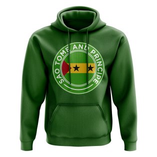 Sao Tome and Principe Football Badge Hoodie (Green)