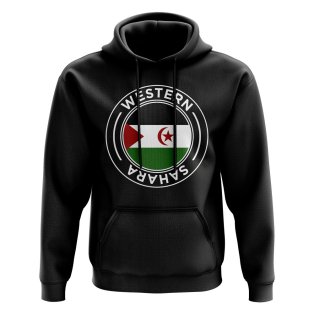 Western Sahara Football Badge Hoodie (Black)