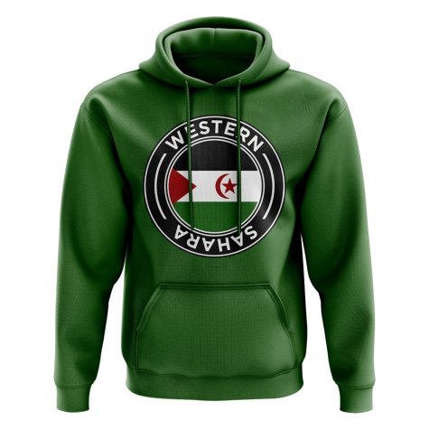 Western Sahara Football Badge Hoodie (Green)