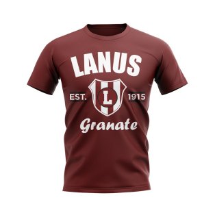 Lanus Established Football T-Shirt (Maroon)