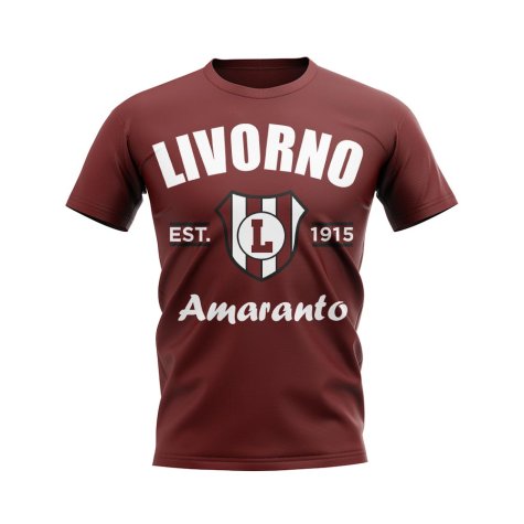 Livorno Established Football T-Shirt (Maroon)
