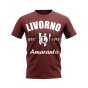 Livorno Established Football T-Shirt (Maroon)