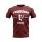 Stenhousemuir Established Football T-Shirt (Maroon)