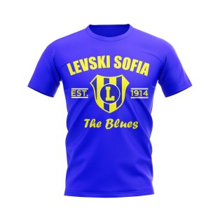 Levski Sofia Established Football T-Shirt (Royal)