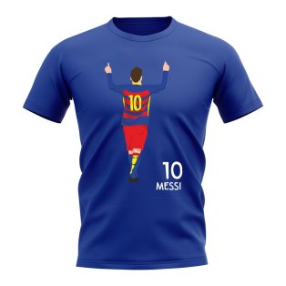 Lionel Messi Barcelona Player Graphic T-Shirt (Blue)