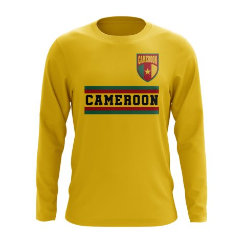 Cameroon Core Football Country Long Sleeve T-Shirt (Yellow)