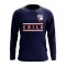 Chile Core Football Country Long Sleeve T-Shirt (Navy)