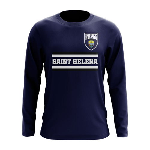 Saint Helena Core Football Country Long Sleeve T-Shirt (Navy)
