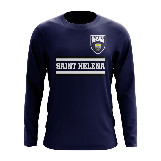 Saint Helena Core Football Country Long Sleeve T-Shirt (Navy)