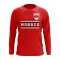 Monaco Core Football Country Long Sleeve T-Shirt (Red)